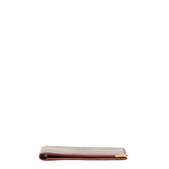 カルティエ マストライン カードケース 札入れ ワインレッド ボルドー レザー レディース CARTIER 【中古】