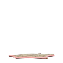 グッチ GGスプリーム スター 星 コインケース チャーム キーホルダー ベージュ ピンク PVC レザー レディース GUCCI 【中古】