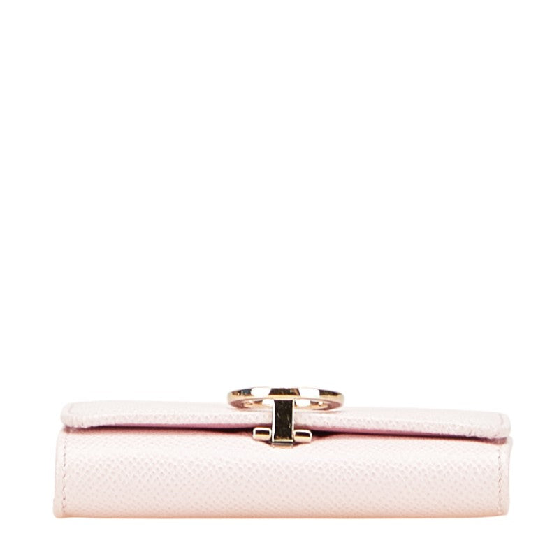 ブルガリ ブルガリブルガリ カードケース 名刺入れ ピンク レザー レディース BVLGARI 【中古】