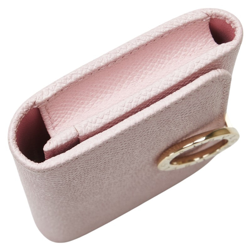 ブルガリ ブルガリブルガリ カードケース 名刺入れ ピンク レザー レディース BVLGARI 【中古】