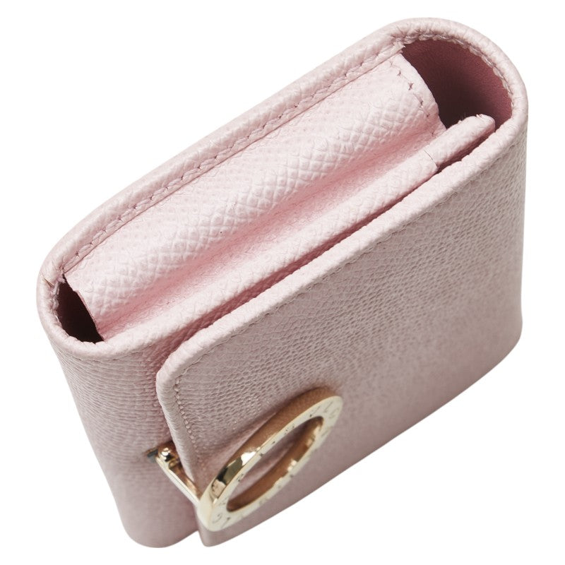 ブルガリ ブルガリブルガリ カードケース 名刺入れ ピンク レザー レディース BVLGARI 【中古】