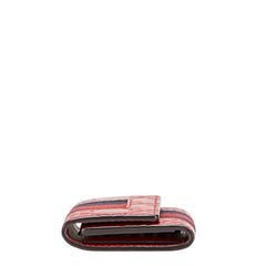 グッチ グッチシマ シェリーライン 6連 キーケース 408828 レッド ネイビー レザー レディース GUCCI 【中古】