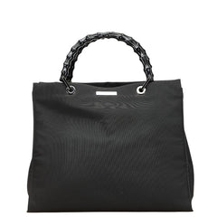 グッチ バンブー ハンドバッグ 002 1010 ブラック ナイロン レディース GUCCI 【中古】