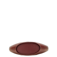 カルティエ マスト ドゥ カルティエ ハンドバッグ ワインレッド ボルドー レザー レディース CARTIER 【中古】