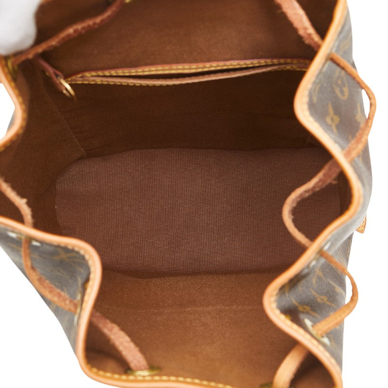 ルイ ヴィトン モノグラム モンスリMM リュック バックパック M51136 ブラウン PVC レザー レディース LOUIS VUITTON 【中古】