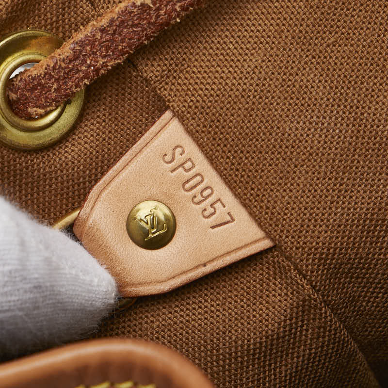 ルイ ヴィトン モノグラム モンスリMM リュック バックパック M51136 ブラウン PVC レザー レディース LOUIS VUITTON 【中古】