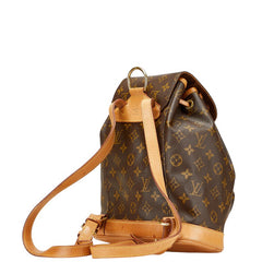 ルイ ヴィトン モノグラム モンスリMM リュック バックパック M51136 ブラウン PVC レザー レディース LOUIS VUITTON 【中古】