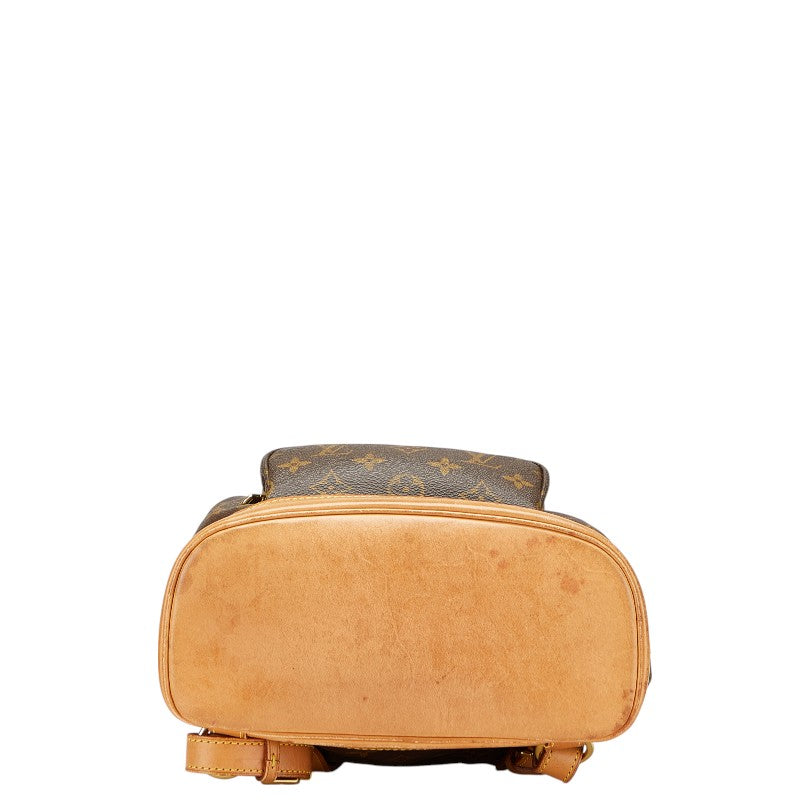ルイ ヴィトン モノグラム モンスリMM リュック バックパック M51136 ブラウン PVC レザー レディース LOUIS VUITTON 【中古】