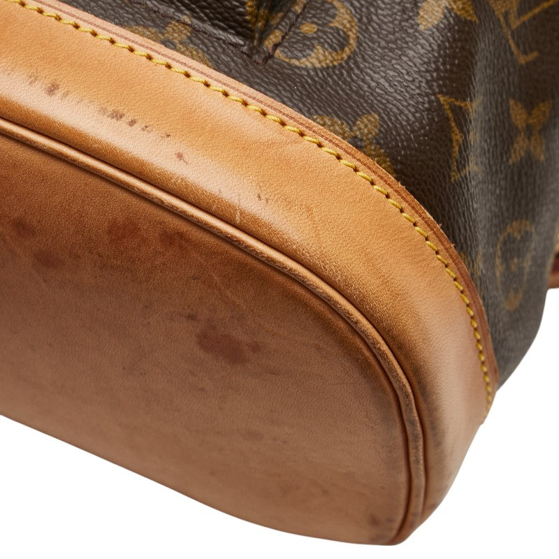 ルイ ヴィトン モノグラム モンスリMM リュック バックパック M51136 ブラウン PVC レザー レディース LOUIS VUITTON 【中古】