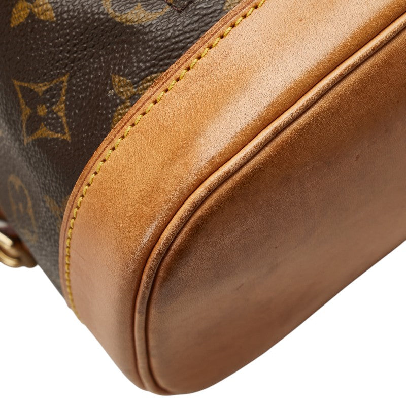 ルイ ヴィトン モノグラム モンスリMM リュック バックパック M51136 ブラウン PVC レザー レディース LOUIS VUITTON 【中古】