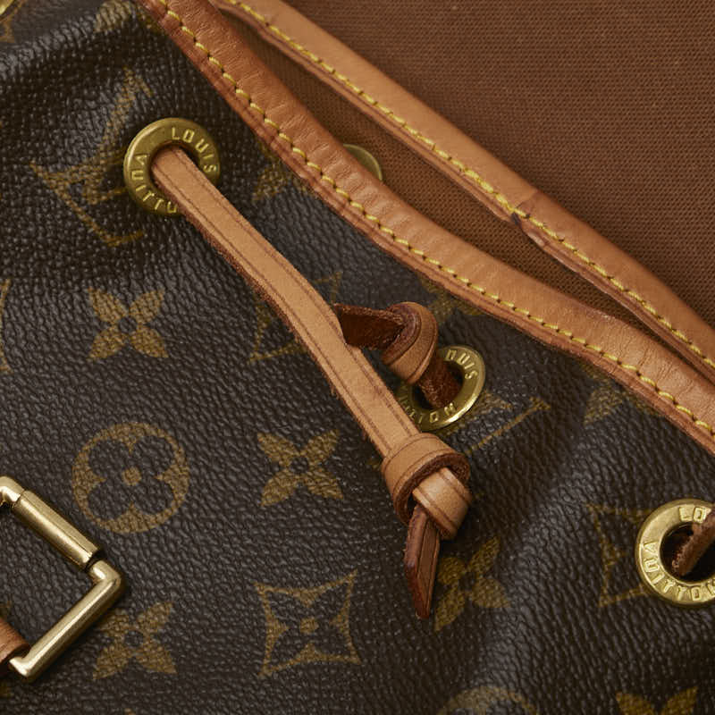 ルイ ヴィトン モノグラム モンスリMM リュック バックパック M51136 ブラウン PVC レザー レディース LOUIS VUITTON 【中古】
