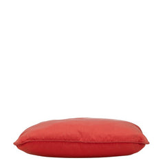 プラダ 三角ロゴプレート 斜め掛け ショルダーバッグ レッド ナイロン レディース PRADA 【中古】