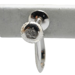 K14WG ホワイトゴールド アコヤパール7.6～7.7mm イヤリング レディース 【中古】