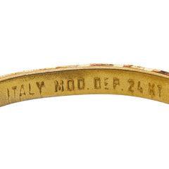 グッチ インターロッキングG ブレスレット ベージュ ゴールド パイソン メッキ レディース GUCCI 【中古】