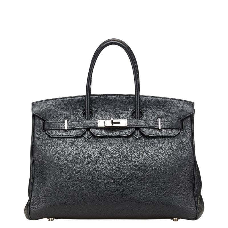 エルメス バーキン35 ハンドバッグ ブラック トゴ レディース HERMES 【中古】