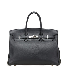 エルメス バーキン35 ハンドバッグ ブラック トゴ レディース HERMES 【中古】