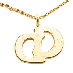 ディオール CDロゴ ネックレス ゴールド メッキ レディース Dior 【中古】