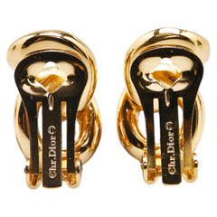 ディオール イヤリング ゴールド メッキ ラインストーン レディース Dior 【中古】