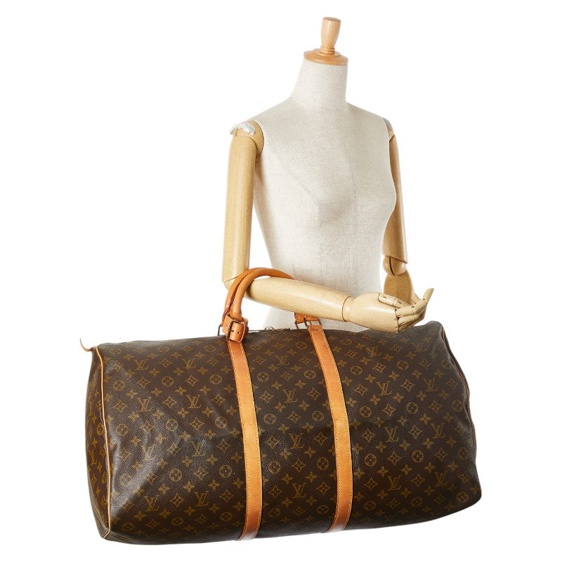 ルイ ヴィトン モノグラム キーポル バンドリエール 60 ボストンバッグ M41412 ブラウン PVC レザー レディース LOUIS VUITTON 【中古】