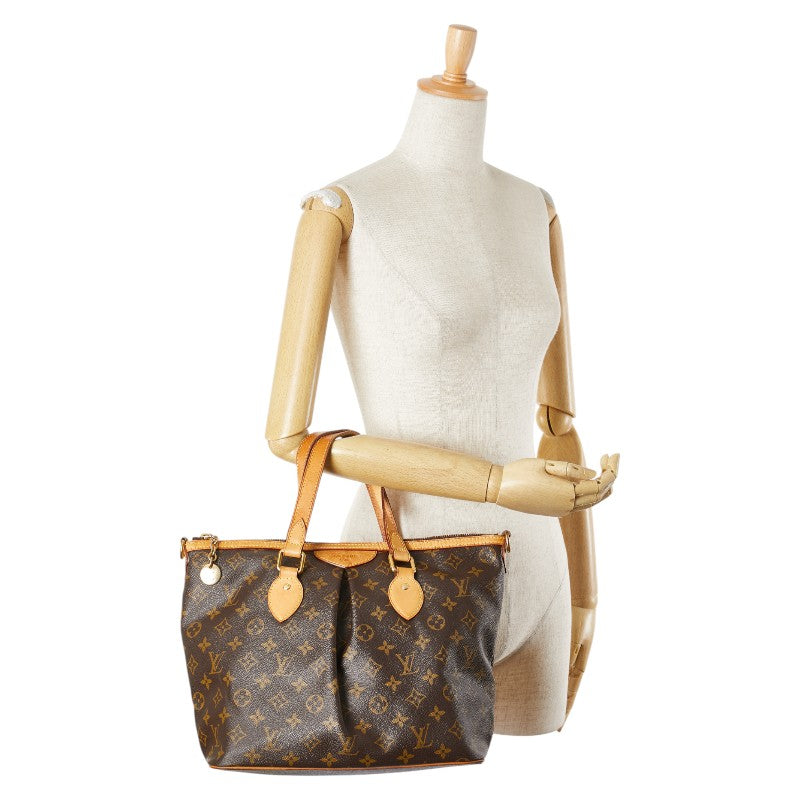 ルイ ヴィトン モノグラム　 パレルモPM ハンドバッグ トートバッグ M40145 ブラウン PVC レザー レディース LOUIS VUITTON 【中古】