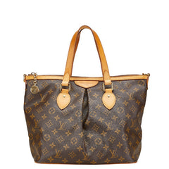 ルイ ヴィトン モノグラム　 パレルモPM ハンドバッグ トートバッグ M40145 ブラウン PVC レザー レディース LOUIS VUITTON 【中古】