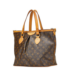 ルイ ヴィトン モノグラム　 パレルモPM ハンドバッグ トートバッグ M40145 ブラウン PVC レザー レディース LOUIS VUITTON 【中古】