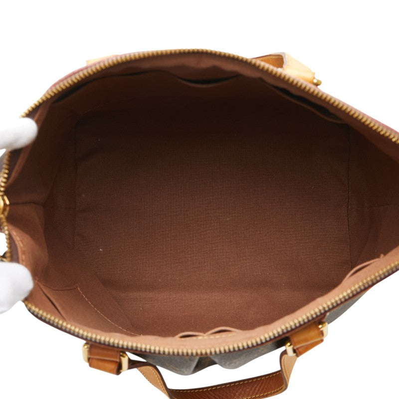 ルイ ヴィトン モノグラム　 パレルモPM ハンドバッグ トートバッグ M40145 ブラウン PVC レザー レディース LOUIS VUITTON 【中古】