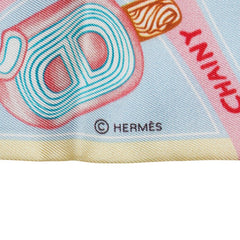 エルメス ツイリー FUNNY ICE CREAM ファニー アイスクリーム スカーフ マルチカラー シルク レディース HERMES 【中古】
