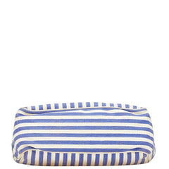 セリーヌ ブギーバッグ ストライプ ハンドバッグ ブルー ホワイト キャンバス レザー レディース CELINE 【中古】