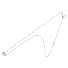 スワロフスキー ネックレス シルバー ブルー メタル レディース SWAROVSKI 【中古】