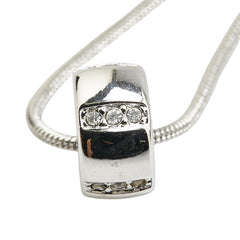 スワロフスキー ラインストーン ネックレス シルバー メタル レディース SWAROVSKI 中古