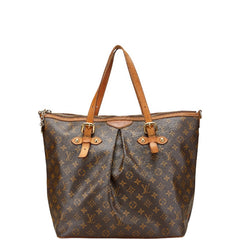 ルイ ヴィトン モノグラム パレルモGM トートバッグ ショルダーバッグ M40146 ブラウン PVC レザー レディース LOUIS VUITTON 【中古】