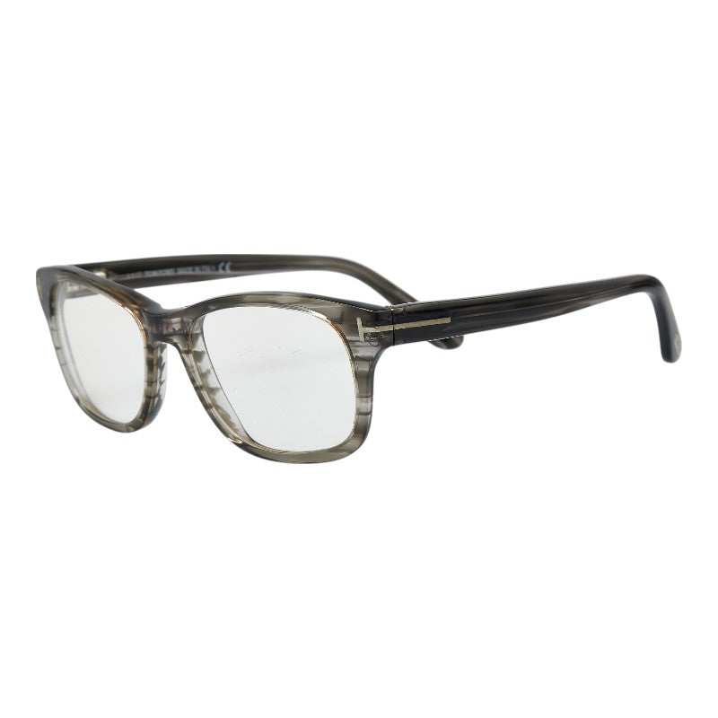 トムフォード メガネ 伊達メガネ TF5147 020 シルバー ブラック プラスチック メンズ TOM FORD 【中古】