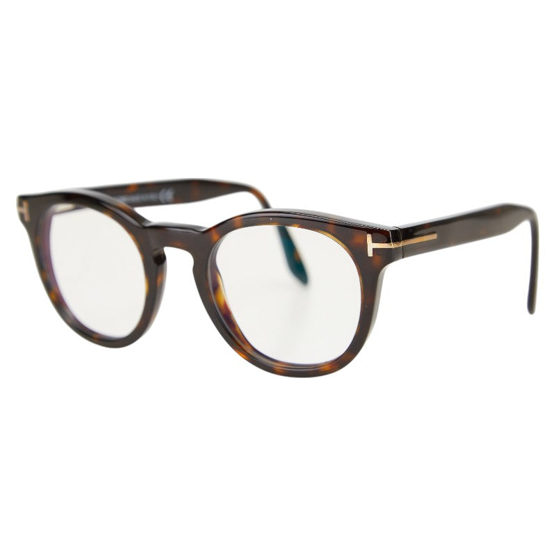 トムフォード メガネ 度入り アジアンフィット TF5489 052 ブラウン プラスチック メンズ TOM FORD 【中古】