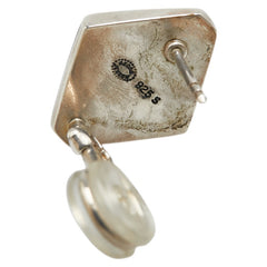 ジョージジェンセン ひし形 モチーフ ピアス シルバー SV925 シルバー レディース Georg Jensen 【中古】