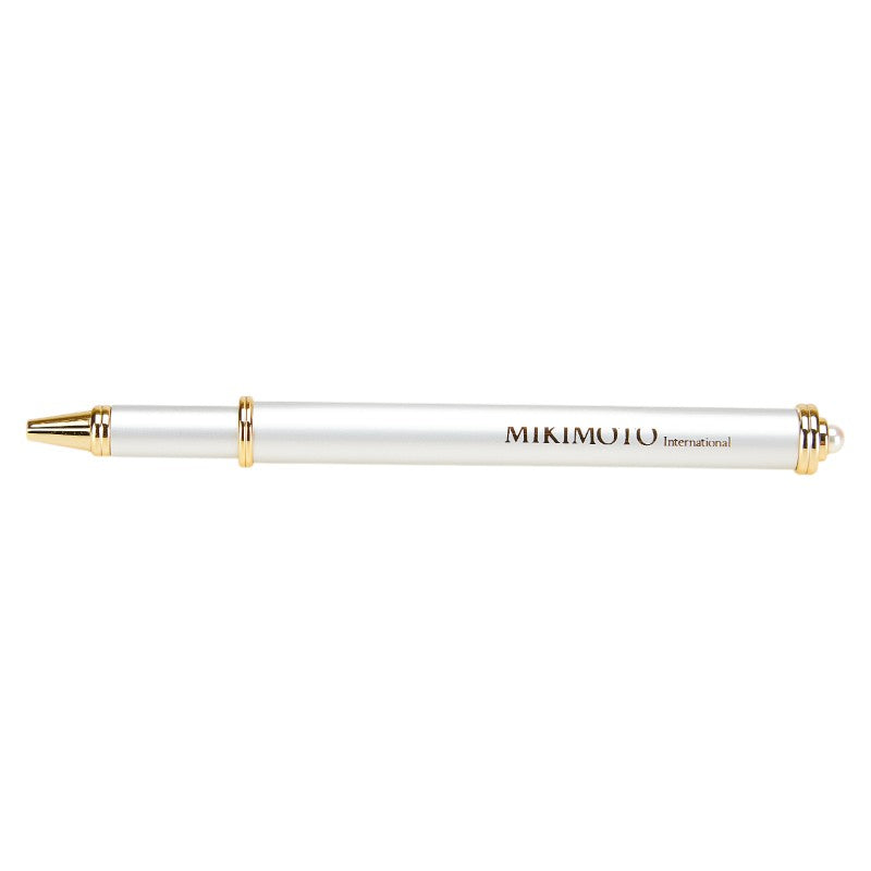ミキモト パール ボールペン シルバー ゴールド メッキ メタル レディース MIKIMOTO 【中古】