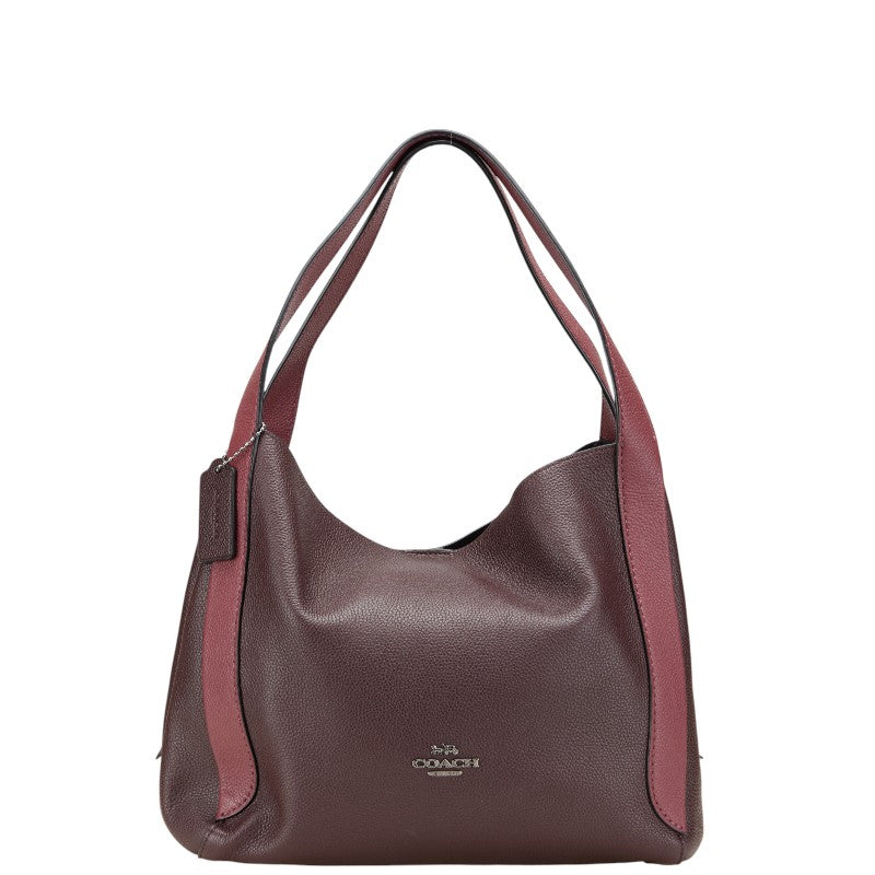 コーチ ハドリーホーボー ハンドバッグ トートバッグ 76088 ワインレッド レザー レディース COACH 【中古】