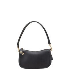 コーチ スウィンガー20 ハンドバッグ ワンショルダーバッグ ブラック レザー レディース COACH 【中古】
