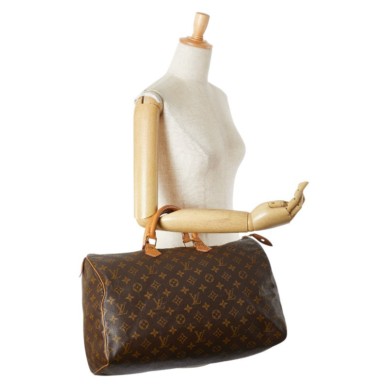 ルイ ヴィトン モノグラム スピーディ40 ハンドバッグ ボストンバッグ M41522 ブラウン PVC レザー レディース LOUIS VUITTON 【中古】