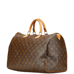 ルイ ヴィトン モノグラム スピーディ40 ハンドバッグ ボストンバッグ M41522 ブラウン PVC レザー レディース LOUIS VUITTON 【中古】