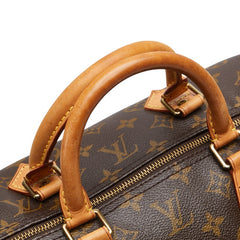 ルイ ヴィトン モノグラム スピーディ40 ハンドバッグ ボストンバッグ M41522 ブラウン PVC レザー レディース LOUIS VUITTON 【中古】