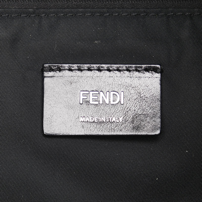 フェンディ ズッカ リュック バックパック ブラック ブラウン キャンバス レザー レディース FENDI 【中古】