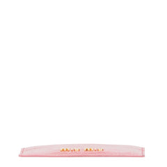 ミュウミュウ クロコ型押し カードケース ピンク レザー レディース MIUMIU 【中古】