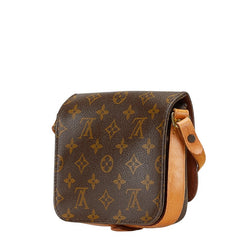 ルイ ヴィトン モノグラム ミニ カルトシエール 斜め掛け ショルダーバッグ M51254 ブラウン PVC レザー レディース LOUIS VUITTON 【中古】