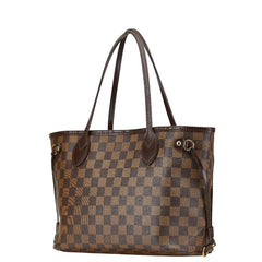 ルイ ヴィトン ダミエ ネヴァーフルPM ハンドバッグ トートバッグ N51109 ブラウン PVC レザー レディース LOUIS VUITTON 【中古】