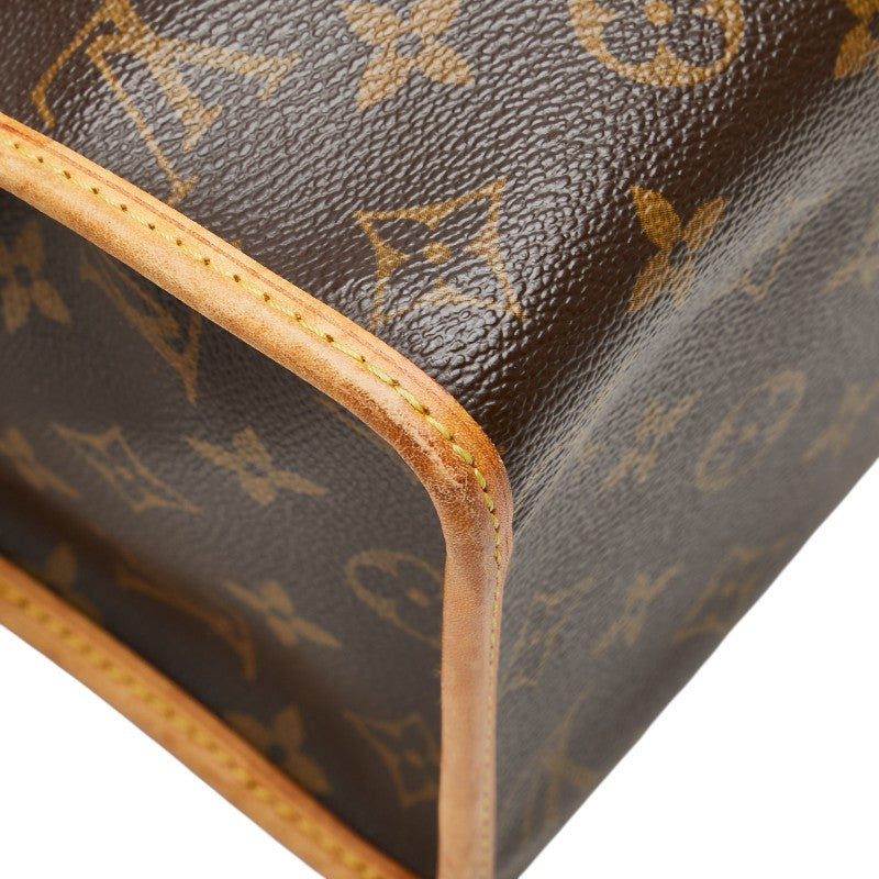 ルイ ヴィトン モノグラム ポパンクール オ ショルダーバッグ トートバッグ M40007 ブラウン PVC レザー レディース LOUIS VUITTON 【中古】