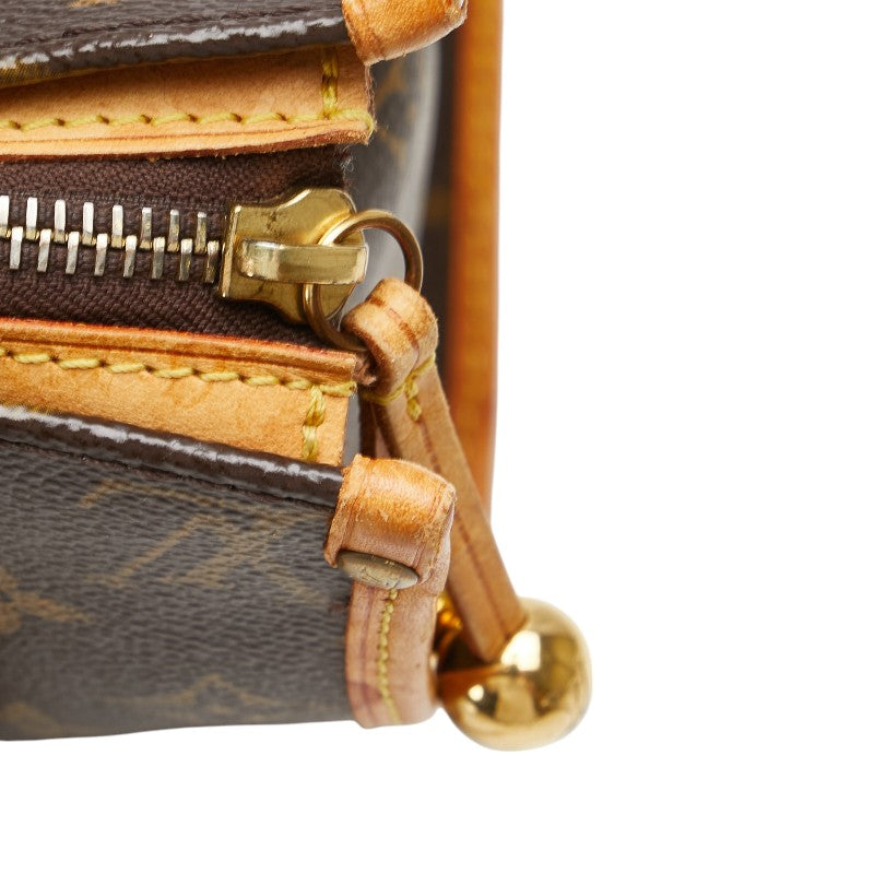 ルイ ヴィトン モノグラム ポパンクール オ ショルダーバッグ トートバッグ M40007 ブラウン PVC レザー レディース LOUIS VUITTON 【中古】
