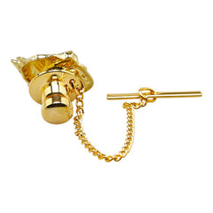 K18YG イエローゴールド ダイヤ0.03ct 馬 ホース モチーフ タイピン メンズ 【中古】