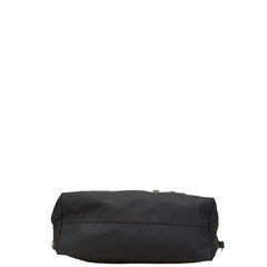 プラダ ドクロ スカル スタッズ ハンドバッグ トートバッグ ブラック ナイロン レザー レディース PRADA 【中古】