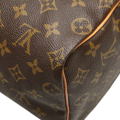 ルイ ヴィトン モノグラム スピーディ25 ミニボストンバッグ ハンドバッグ M41528 ブラウン PVC レザー レディース LOUIS VUITTON 【中古】